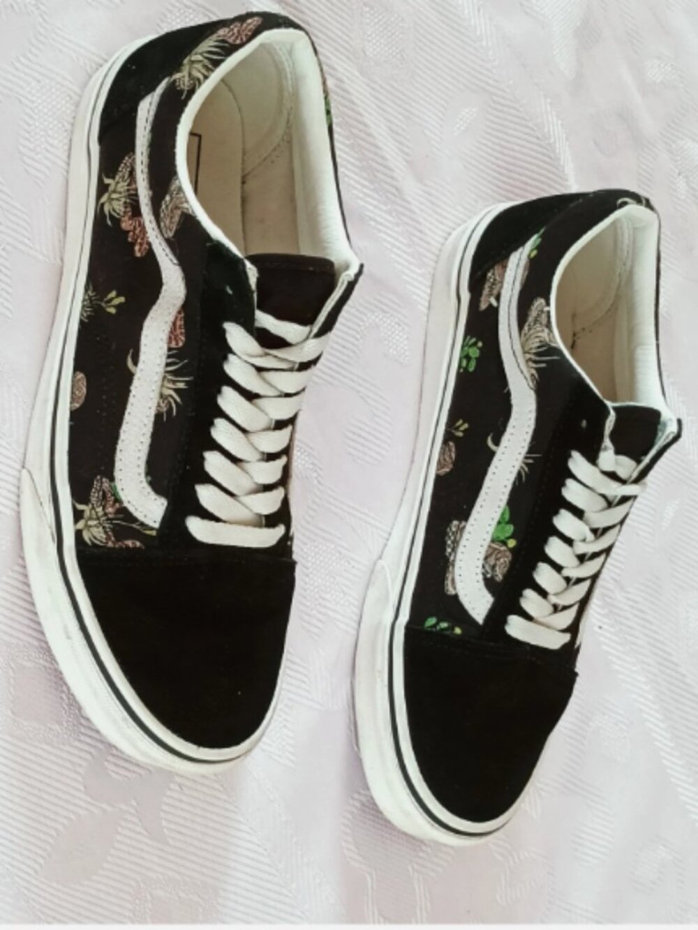 VANS Old Skool Desert Snake Canvas & Suede Athletic Shoes Women's 9 Black - Picture 3 of 16